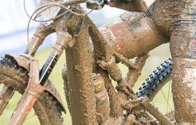 Maghalie Rochette's bike post race