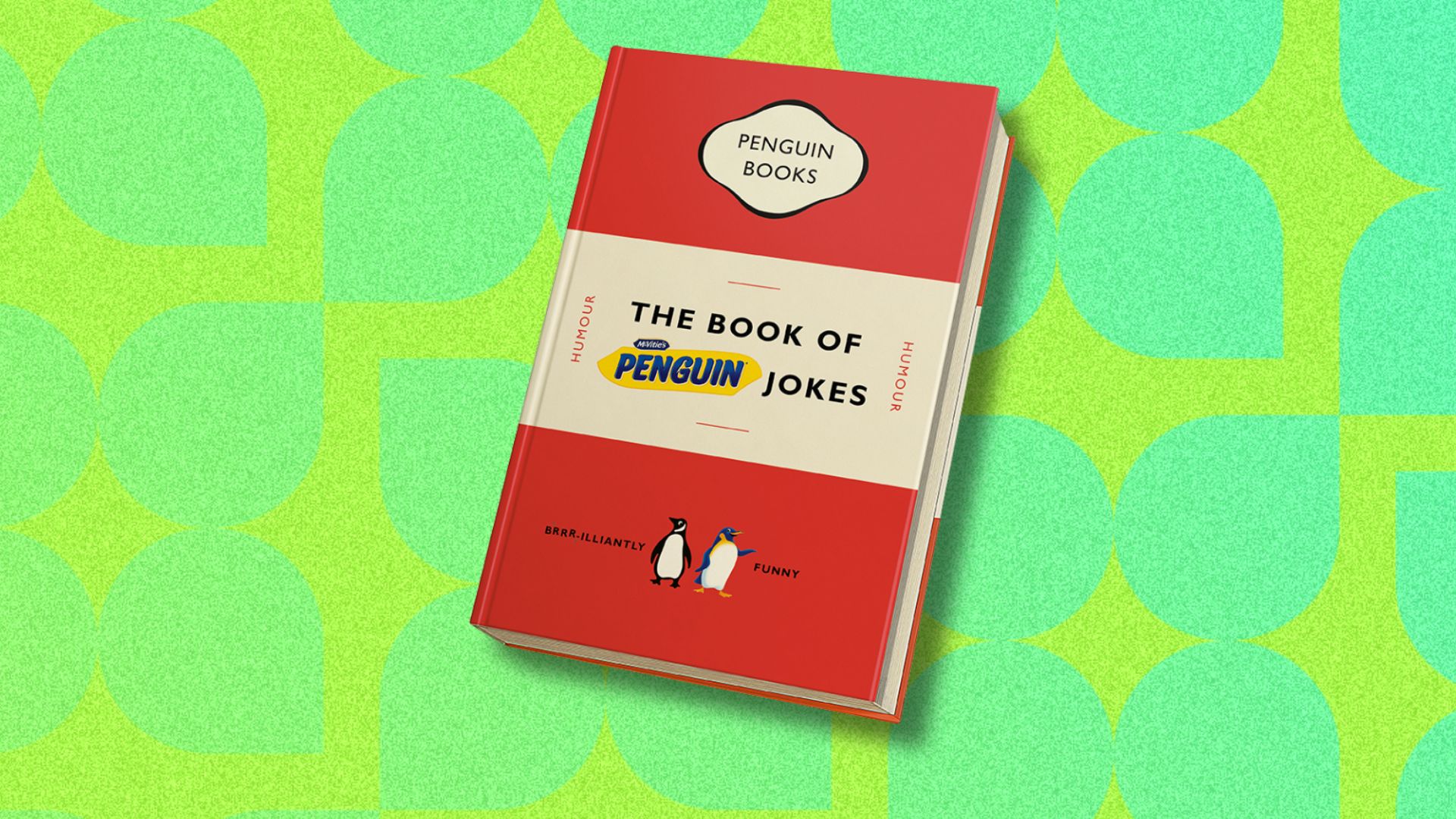 an image of the hardback copy of the book of penguin jokes