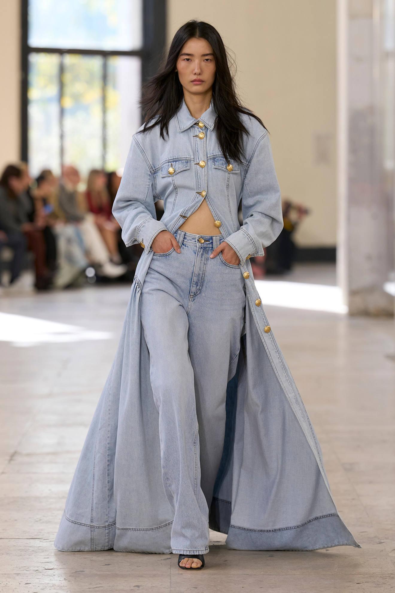 Canadian tuxedo on Aje spring 2026 runway