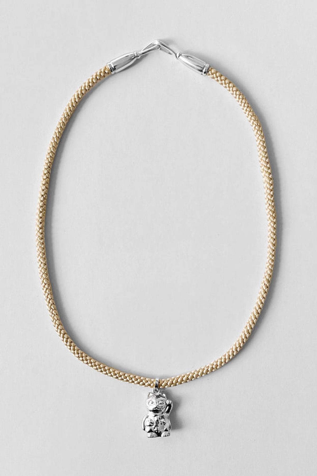 Lucky Cat Silk Necklace
