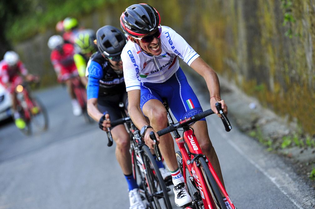 Manuel Senni at the Giro dell'Appennino