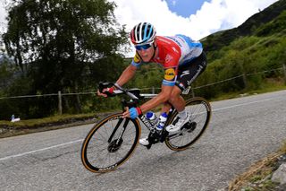 Bob Jungels (Deceuninck-QuickStep) descends during stage 3 of the 2020 Critérium du Dauphiné