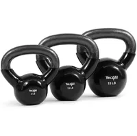  Yes4All  Combo Kettlebells Vinyl Coated Weight Sets