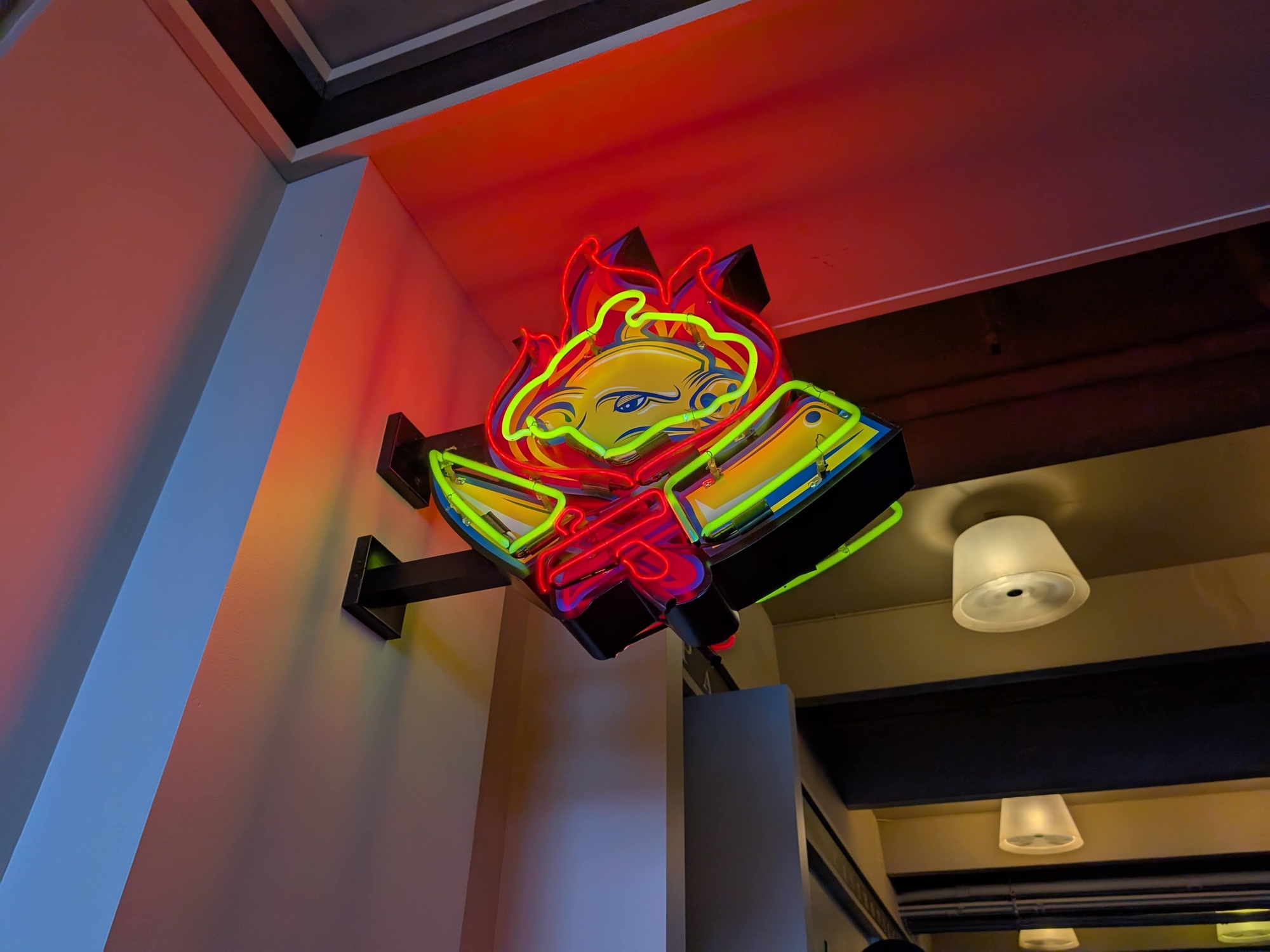 Senor Sisig neon sign shot by Pixel 9 Pro