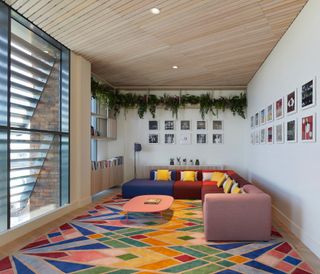 Fora's co-working space in Borough, London is brimming with colour and pattern