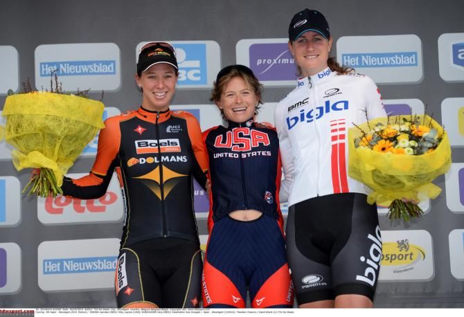 The podium on display