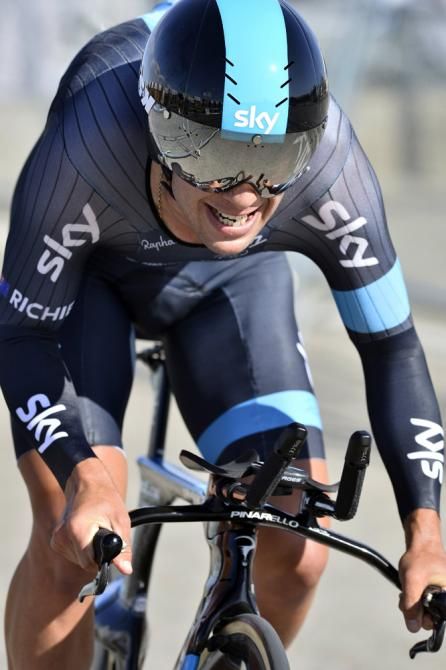 Richie Porte (Sky) in action during the Ruta del Sol prologue