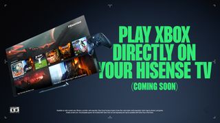 Promotional hero image of Xbox App coming soon to Hisense TVs