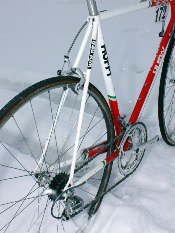 Framebuilders would typically use very slender seat stays in 1988 and interestingly enough, the practice has returned in more recent years.