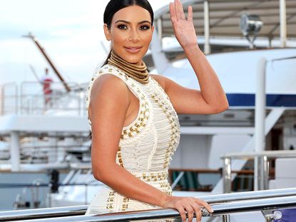 Kim Kardashian and family, pre-wedding party