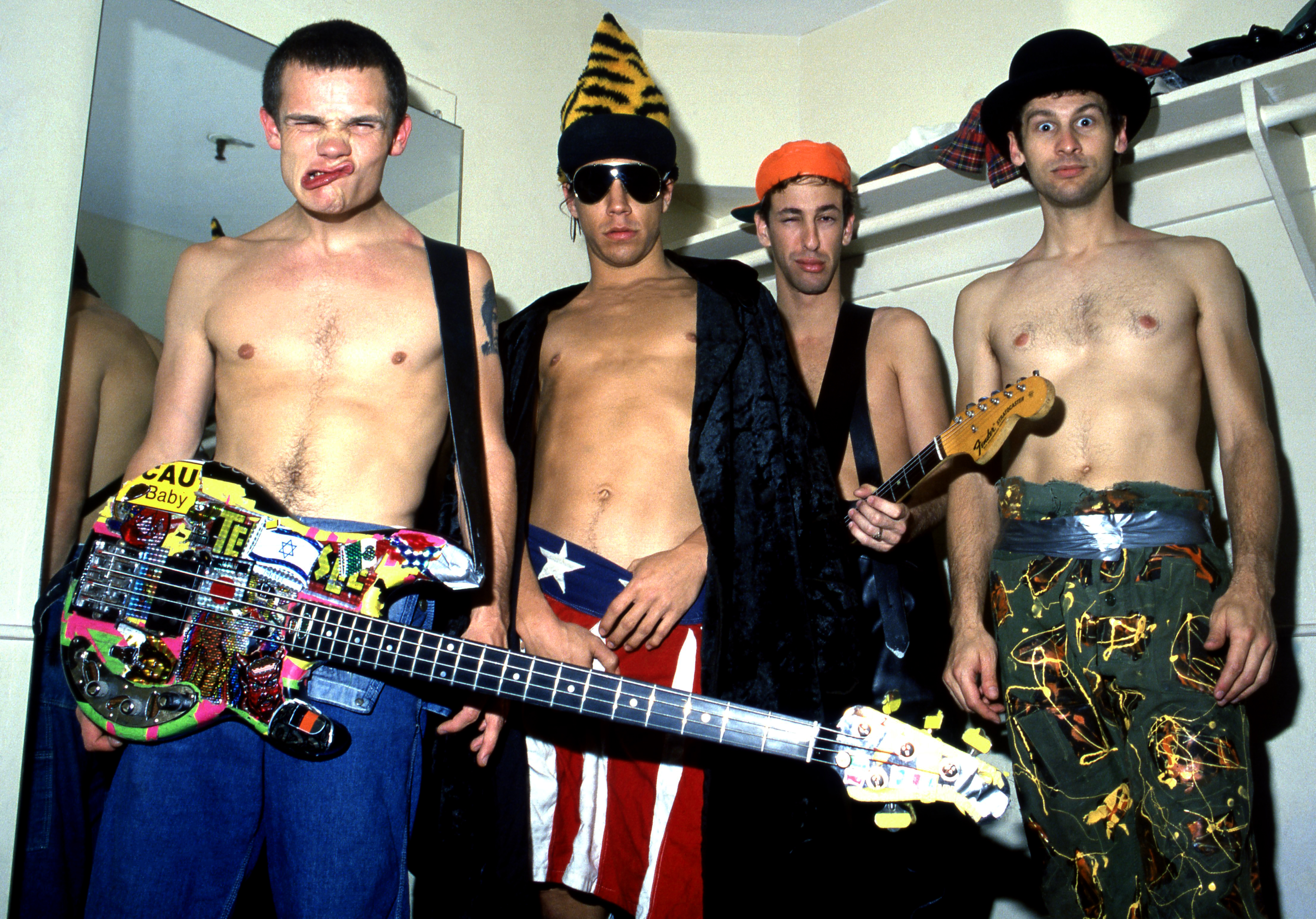 Flea, Anthony Kiedis, Hillel Slovak and Cliff Martinez in 1984Red Hot Chili Peppers 1984