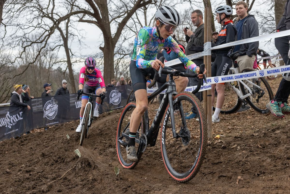 Vida Lopez de San Roman jumped straight from the Junior women 17-18 into the Women&#039;s Elite race at 2024 US Cyclocross Nationals and made the lead group early in the first lap