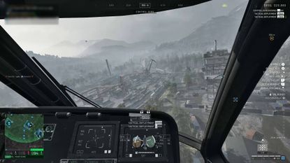 Wardogs piloting helicopter over control zone with tactical deployment rewards for other players jumpin gout of helicopter