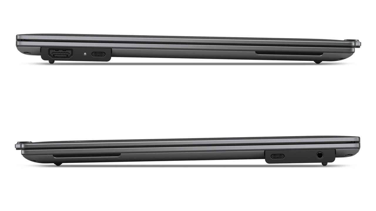 Render of the Lenovo ThinkPad X9 Aura Edition on a white background.