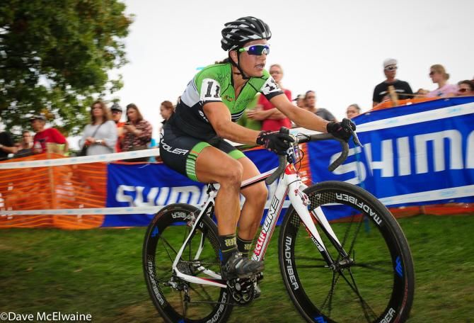 Courtney McFadden (Bicycle Bluebook/Hrs/Rock Lobster) has been near the front all season