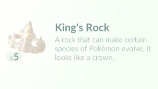 Pokemon Go Evolution Items - King's Rock