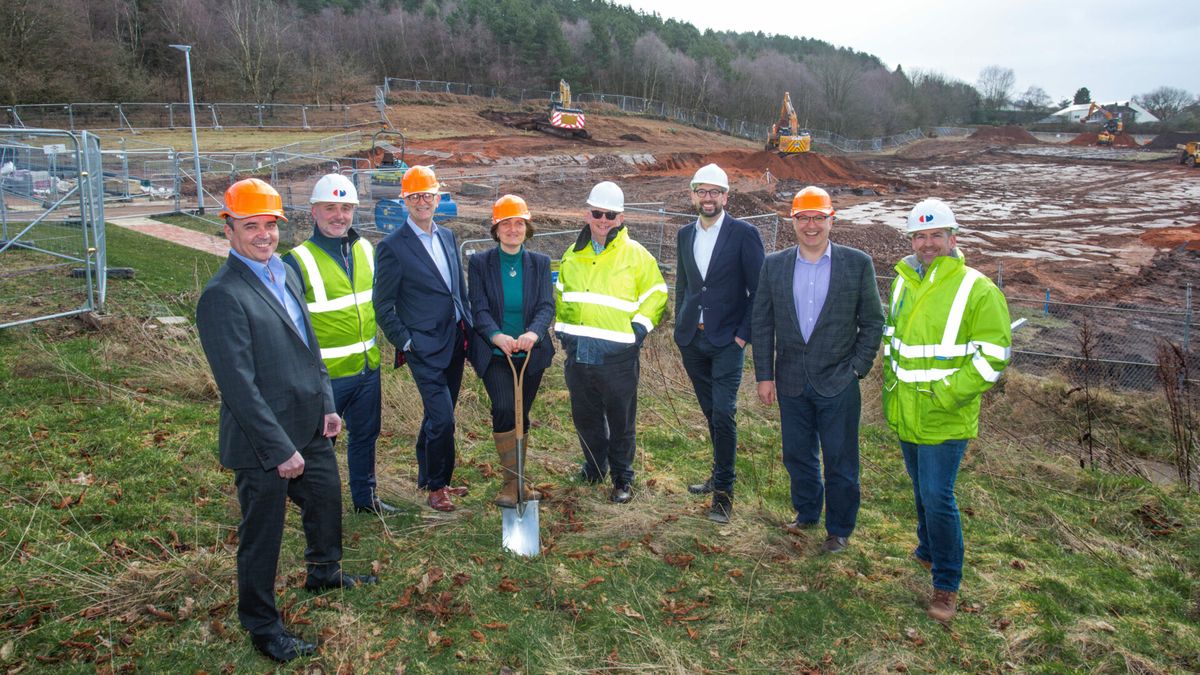 Construction site of the new Hartree supercomputer centre