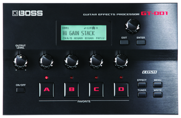 Boss Unveils GT-001 Guitar Effects Processor — with Demo Video