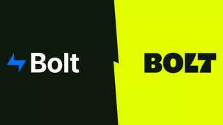 Bolt logo before and after rebrand