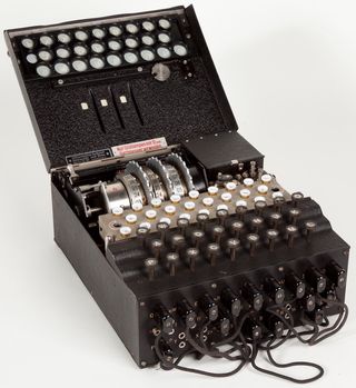 A military Enigma machine used during the late 1930s.