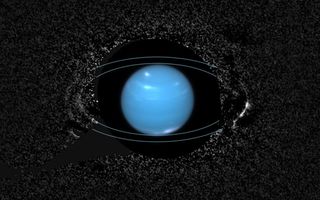 Neptune's Ring Arcs Marked