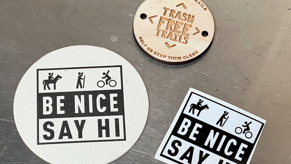 Be nice say hi stickers