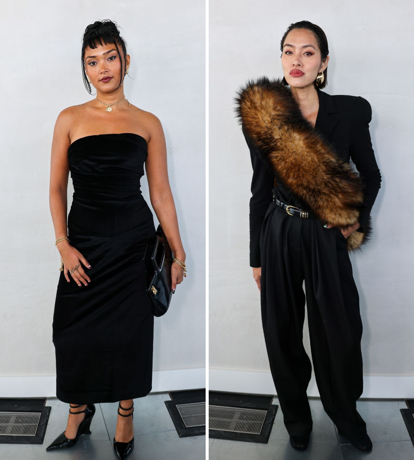 joy crookes and tiffany hsu attend the tove ss26 show
