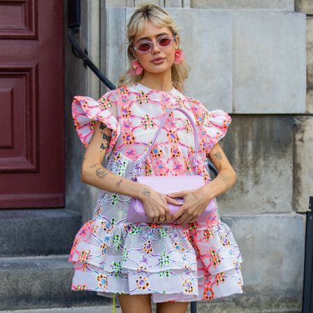 woman wearing a babydoll dress