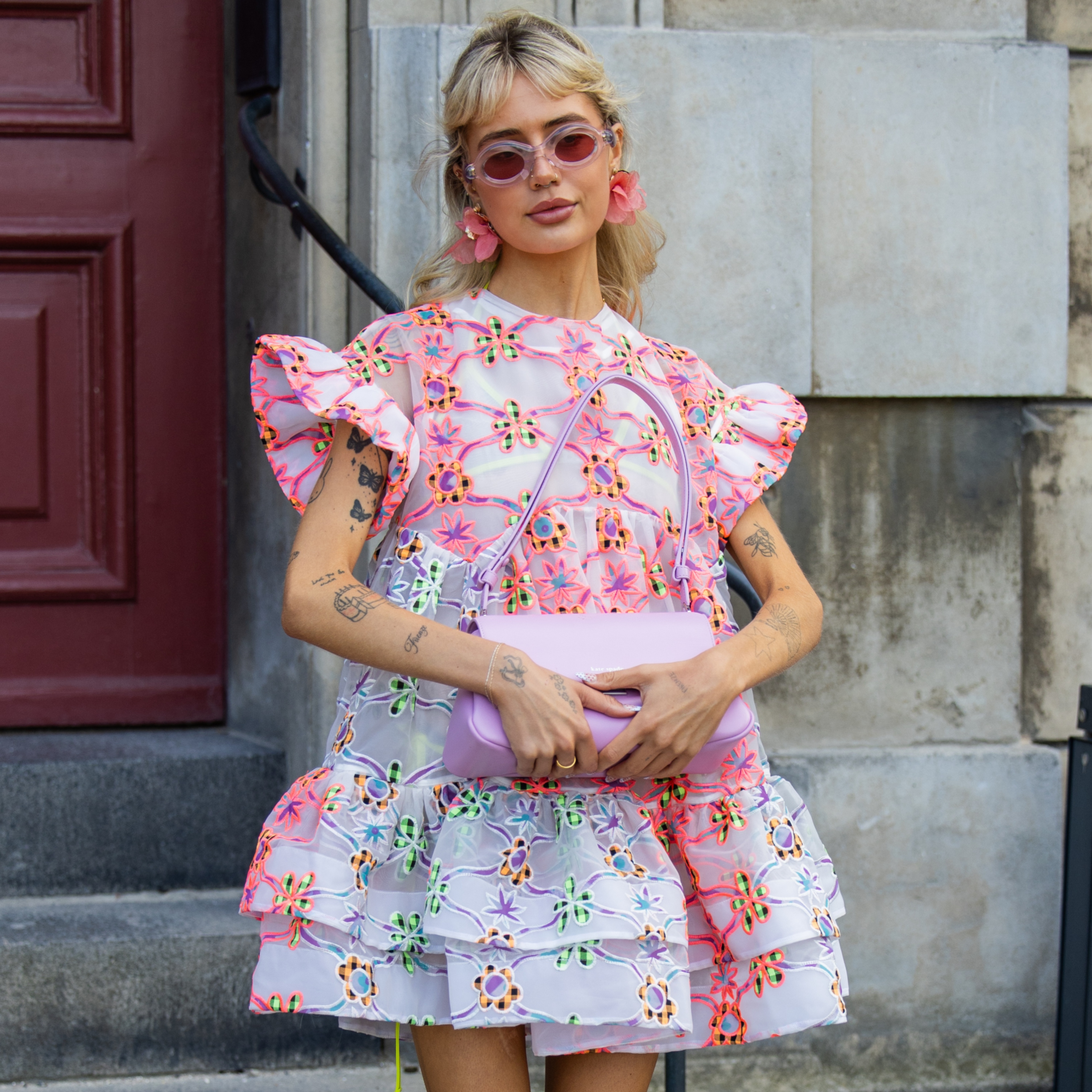 woman wearing a babydoll dress
