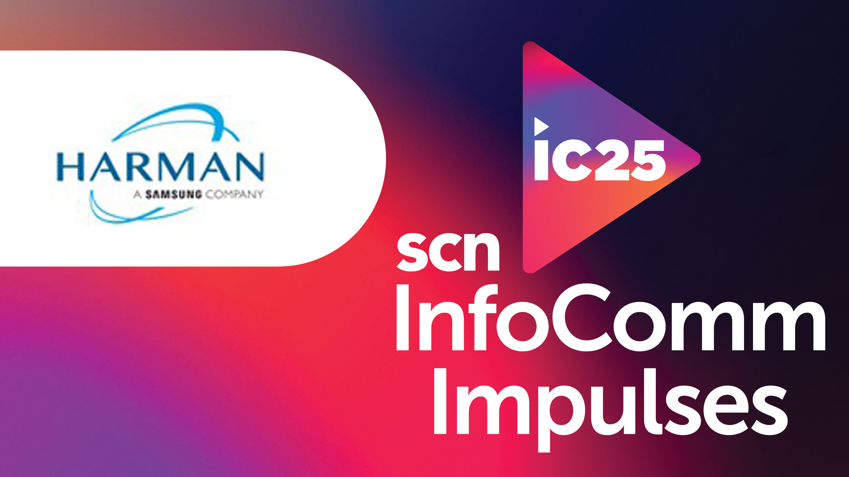 The HARMAN InfoComm Impulses logo and headshot of Phillip Scobee.