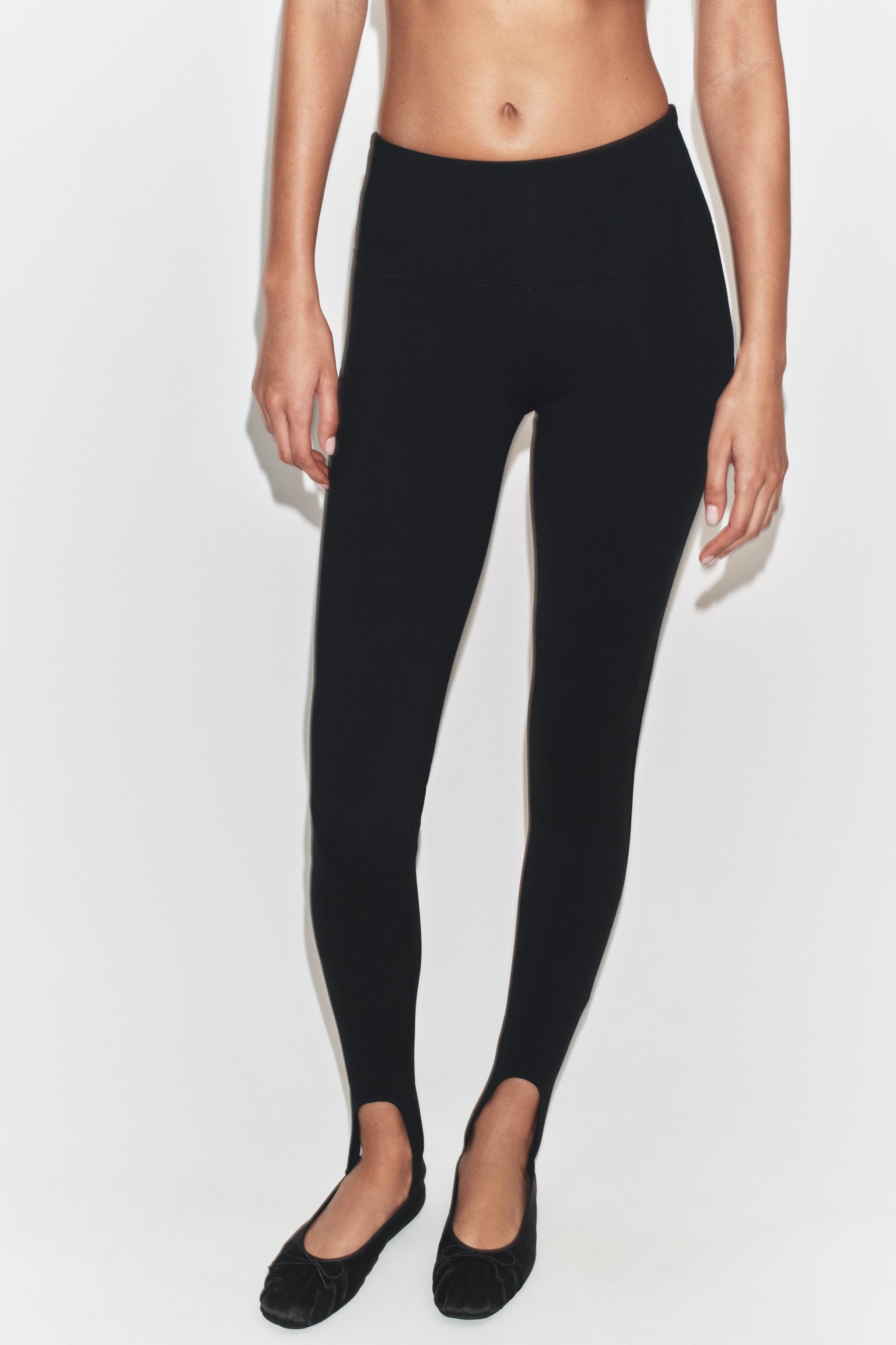stretch stirrup leggings