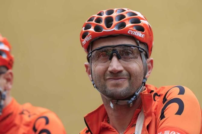 Davide Rebellin (CCC Polsat) remains in the peloton at the age of 42.