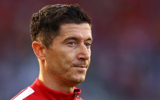 Close-up head shot of Robert Lewandowski