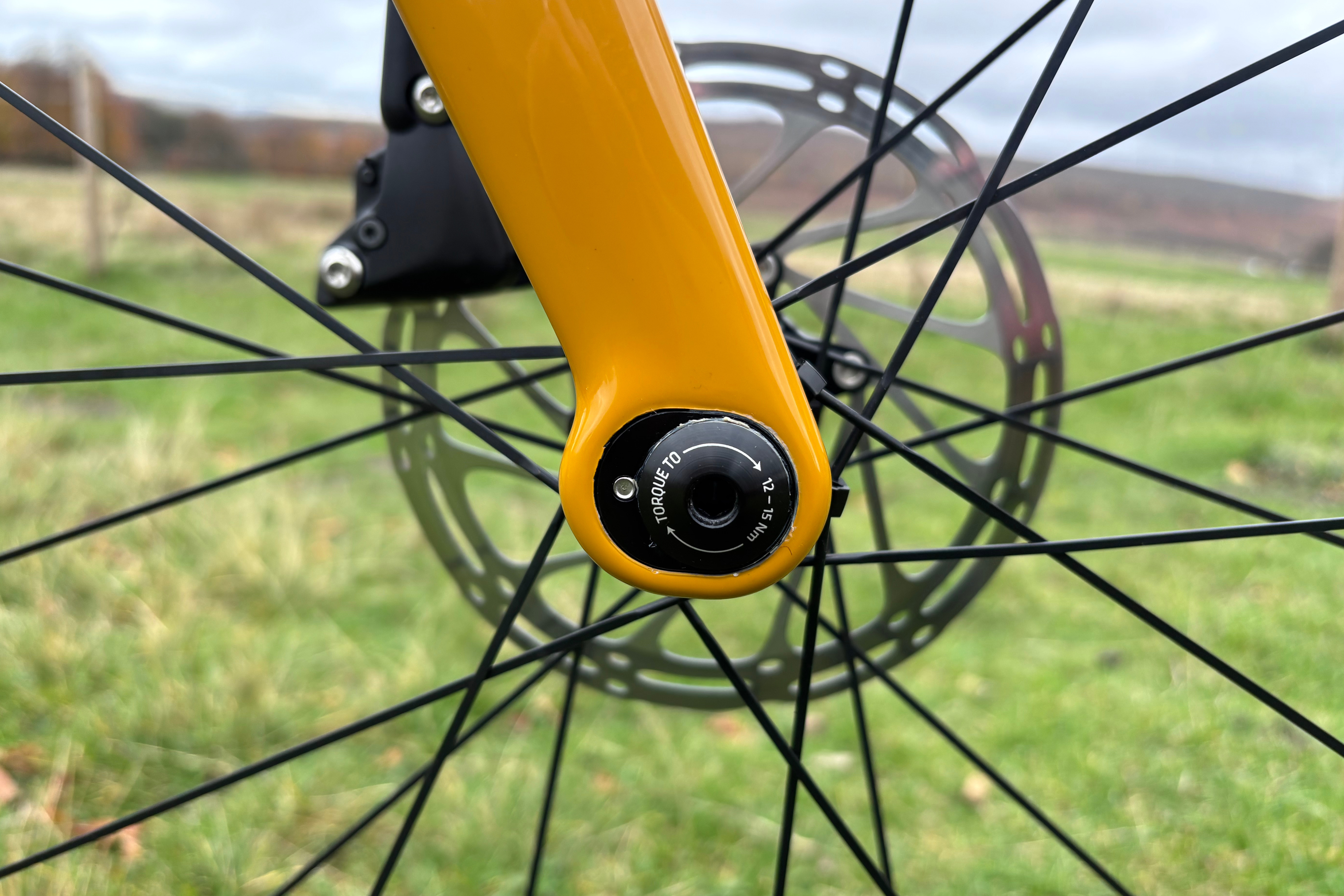 Detail of Cervelo Aspero fork dropout