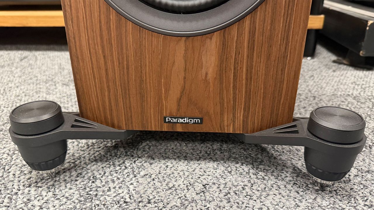 A photograph of a speaker from the Paradigm Premier v2 5.1 package