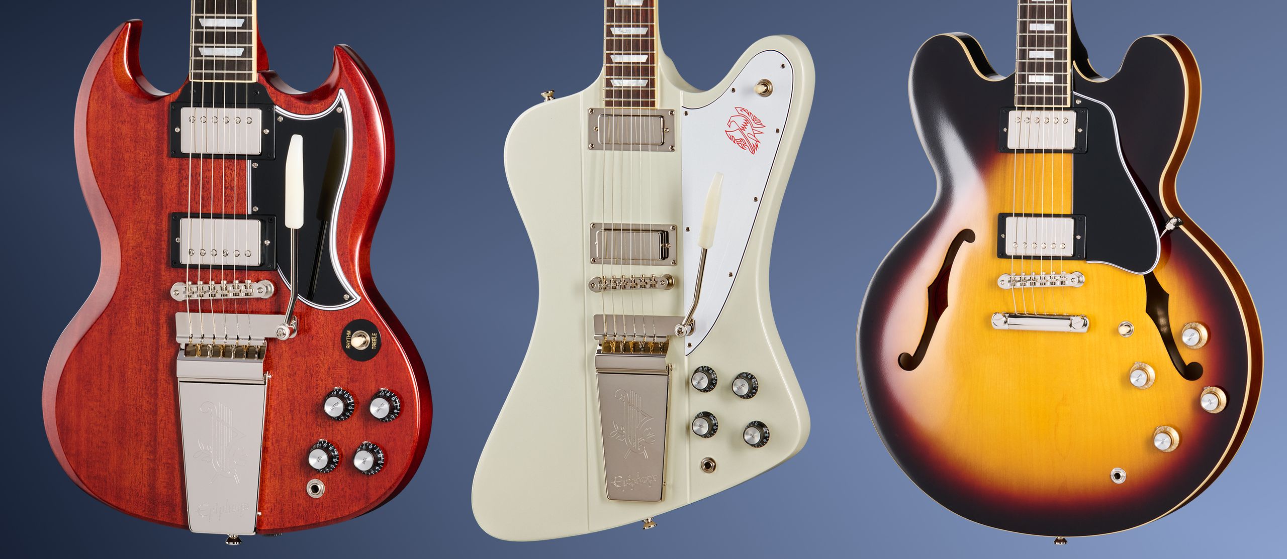 Epiphone Inspired by Gibson Firebird, SG & ES-335 reviewed