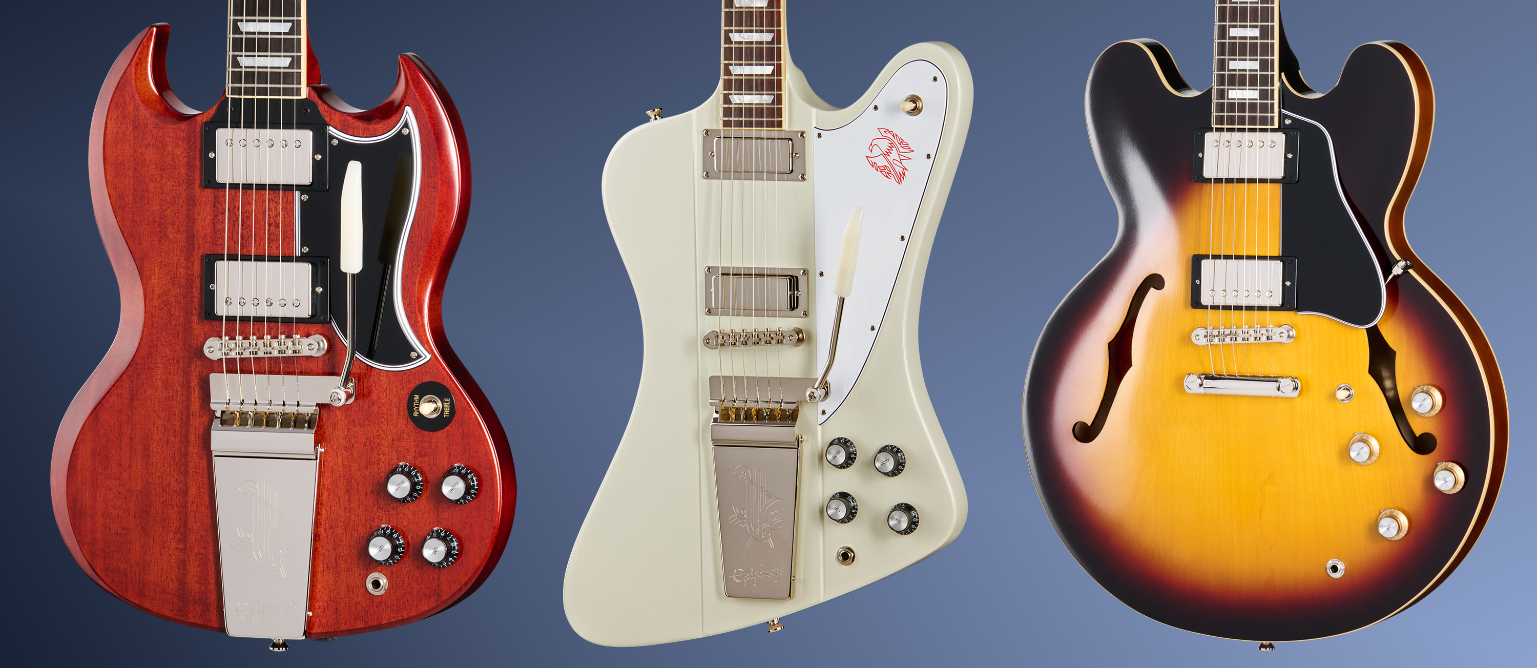 A photo of a guitar from the Epiphone Inspired by Gibson line