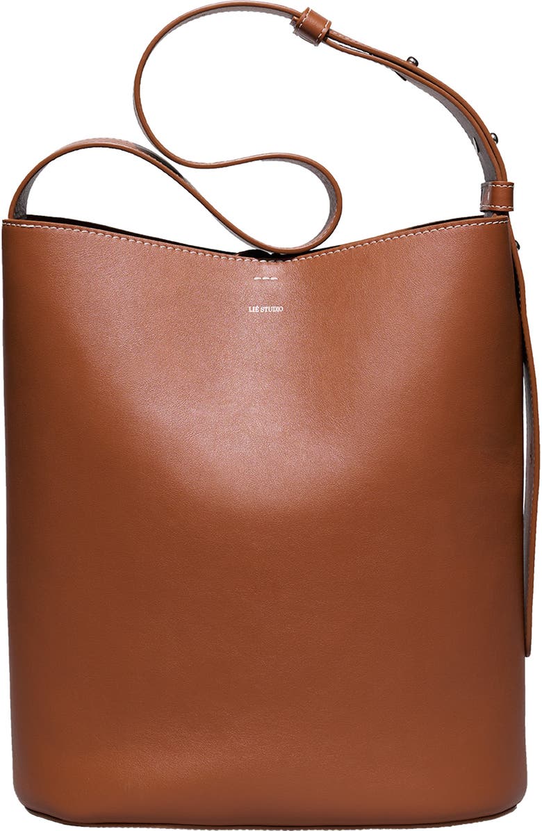 Norma Leather Bucket Tote
