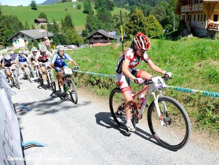 Canada's Frederique Trudel was sitting 3rd on lap 1