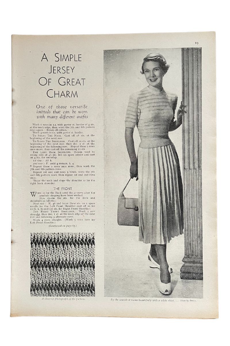Fashion pages from woman&amp;home 1953