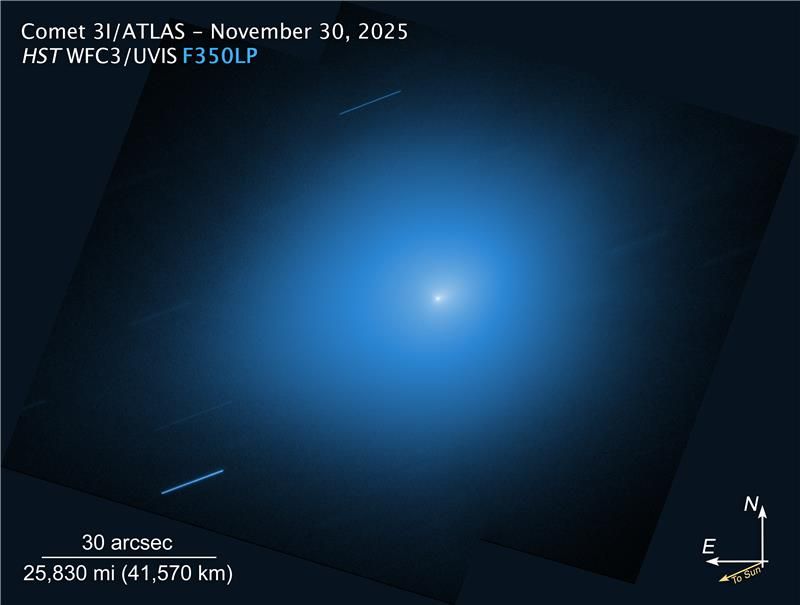 Hubble&#039;s second view of 3I/ATLAS is significantly clearer than the first