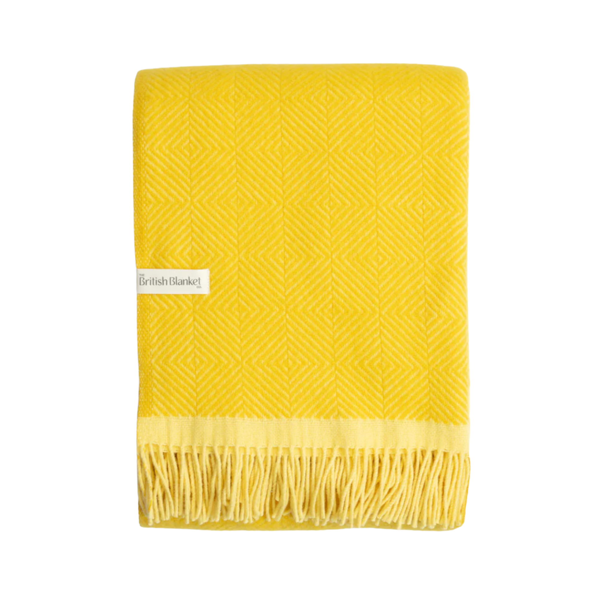 a yellow folded blanket