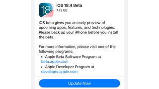 iOS 18-4 dev beta