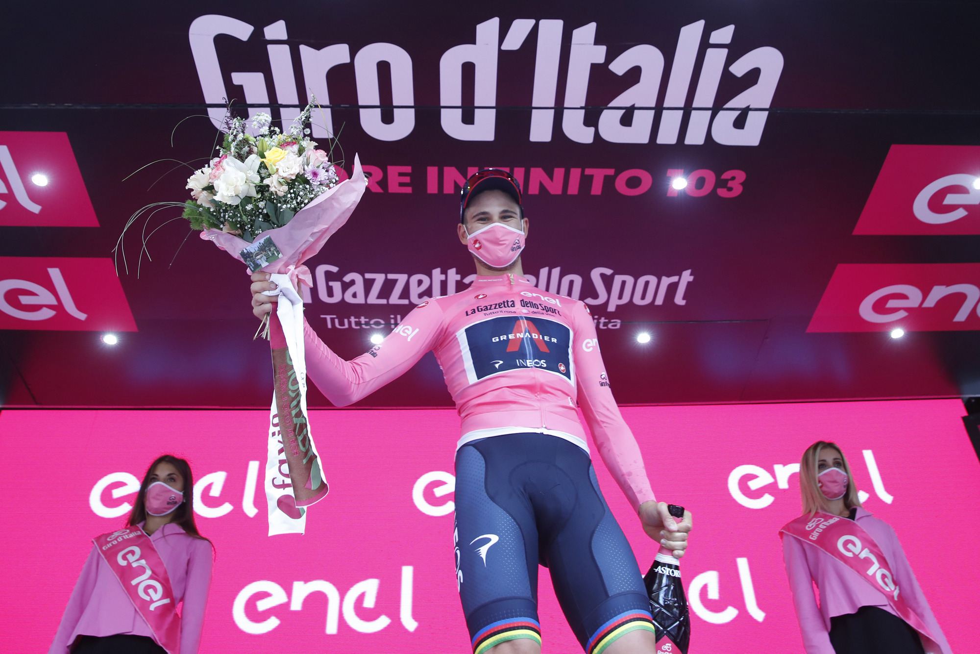 Giro d'Italia 2020 - 103th Edition - 1st stage Monreale - Palermo 15,1Â km - 03/10/2020 - Filippo Ganna (ITA - Team Ineos) - photo Luca Bettini/BettiniPhotoÂ©2020