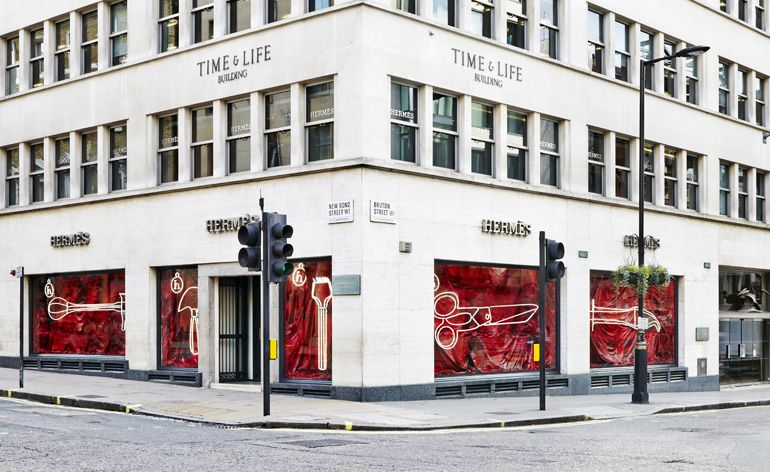 An image of Hermès&#039; Bond Street flagship