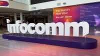 Welcome Logo Sign at InfoComm 2026