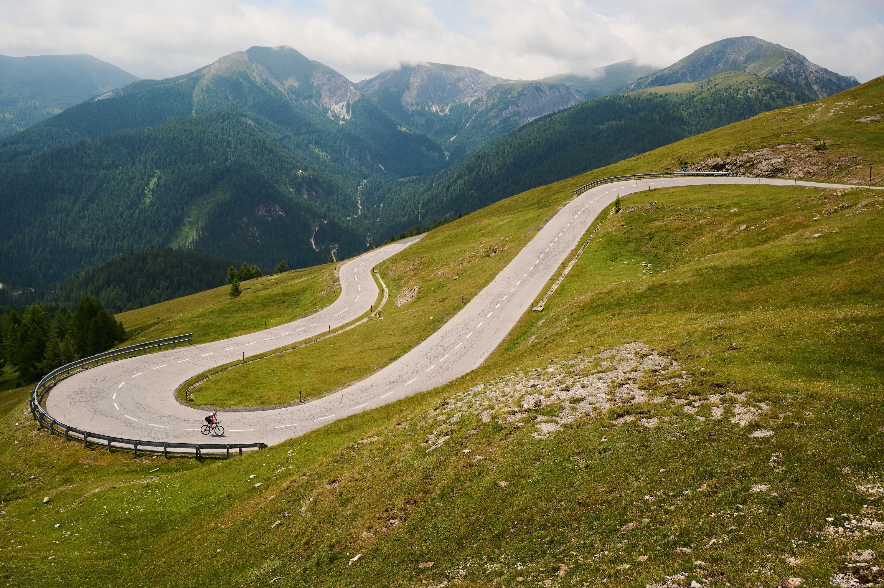 Riding in Austrian mountains