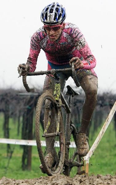 Italian Federico Zurlo in action during the Junior men's event.
