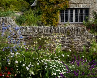 profusely flowering borders of arts and crafts garden coleton fishacre National Trust