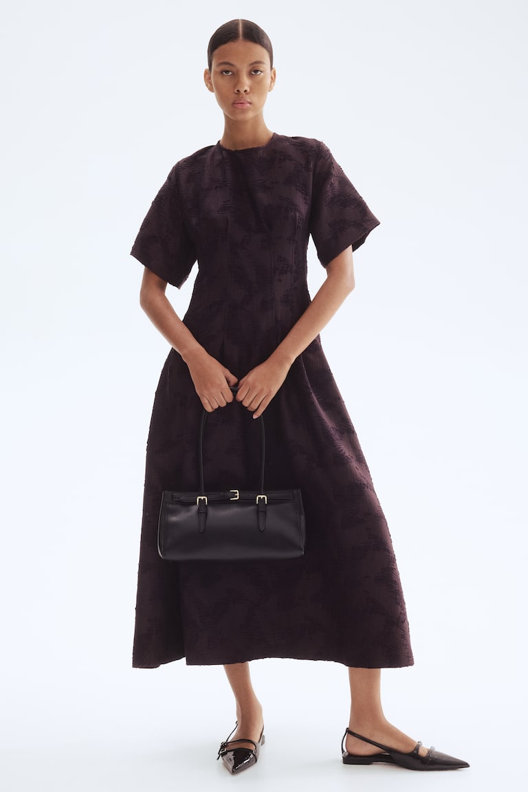 Jacquard-Weave Dress